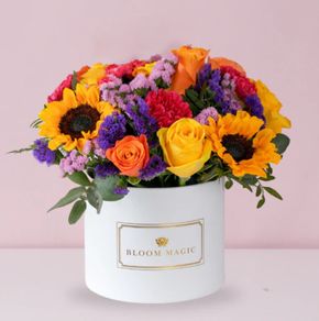 Bloom Magic cardboard flower box