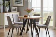 Modern Oak Extendable Dining Table 100cm to 180cm Veener or Laminated