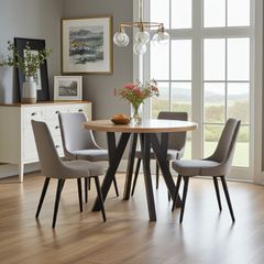 Modern Oak Extendable Dining Table 100cm to 180cm Veener or Laminated