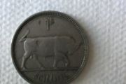 1951 Irish Shilling  (1s)  Bull