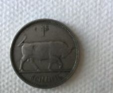 1951 Irish Shilling  (1s)  Bull
