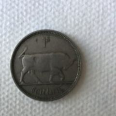 1951 Irish Shilling  (1s)  Bull