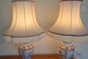 Large Pair of Vintage French Porcelaine de Limoges Drimmer Table Lamps 72cm