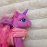My Little Pony Lily Lightly Unicorn Light Up With Dress Damaged Dirty Lash approx. 12 cm. Used Please see photos Image 7