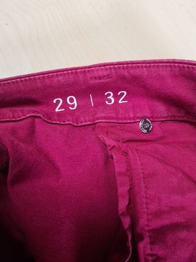 Womens MARC O POLO ALBY SLIM Mid waist jeans trousers pants red stretchy Size W 29 L 32