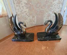 Antique marble bookends