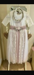 Marian Gale vintage style communion dress with custom made headband