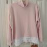 A Pink Cotton Cowl Neck Top Image 4