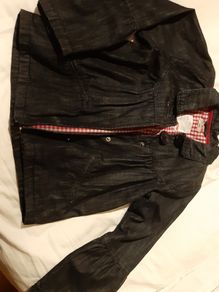 Denim Navy girls coat. Age 7-8. Name It brand