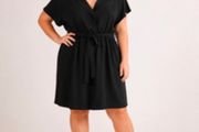 Black Belted Dress  Flattering &amp; Easy to Wear