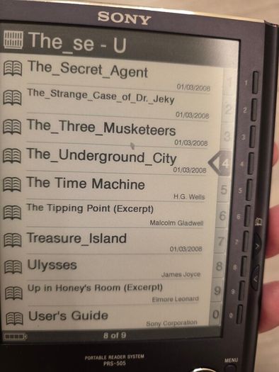 Sony PRS 505 E Reader (Free Post)