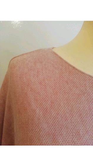 Carla Giannini Angora Wool Jumper Salmon Dusky Pink Heart Star One Size NWT  CAN POST