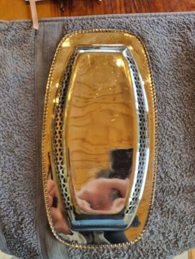 Silver serving dish