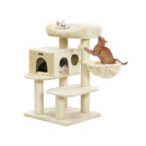 Luxury Cat Scratching post thick trunks 112 cm beige