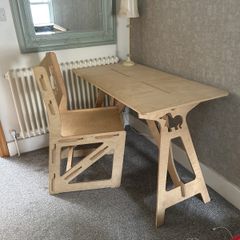 desk and chair