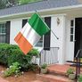 Irish Flag  Ireland Flag - Eire tricolour flag - Double Seam - 2 brass eyelets, large 5ft x 3ft Image 4
