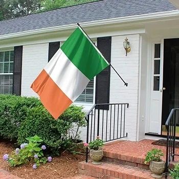 Irish Flag  Ireland Flag - Eire tricolour flag - Double Seam - 2 brass eyelets, large 5ft x 3ft