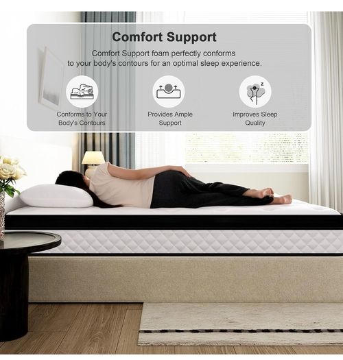 Small Double Mattress, 22CM Gel Memory Foam Pocket Sprung Mattresses