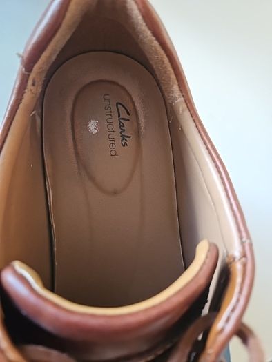 Mens Brown leather Clarks Shoes