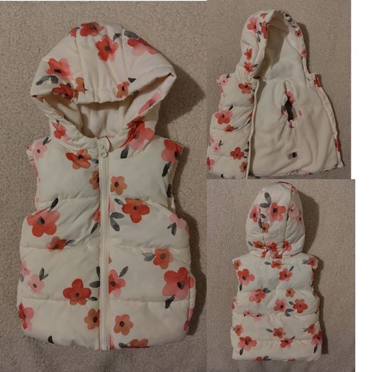 Fleece Lined Hooded Gilet Jacket