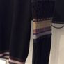 Reduced to 25 euros Ladies Beaautiful  Black Jumper Size Small  Beautiful Design On Sleeves Image 2