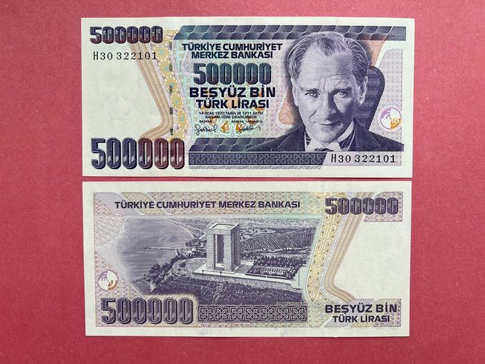Turkey  500,000 Lirasi  1994  Pick  208a. Uncirculated )