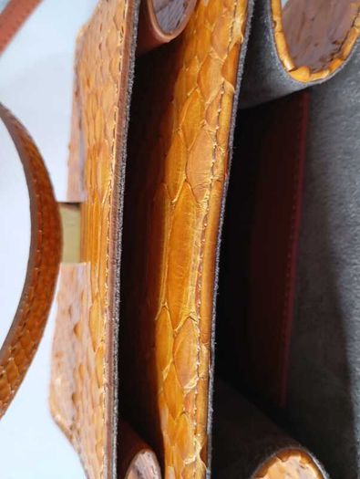 RARE Authentic Silvano Biagini Genuine Python Leather Handbag - New With Tags