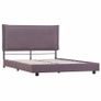 Bed Frame Taupe Fabric 120x190 cm Image 5