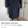 Iblues black classic wrap dress size 14 Image 2