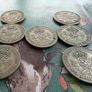 7 50% Two Shilling Coins GB Image 3