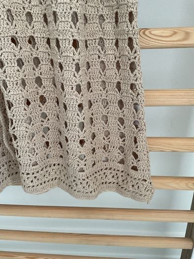Crochet top/tunic /beachwear 100% cotton size large 12/14