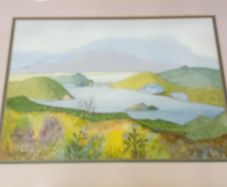 Original Una Gillespie "Clifden"Watercolour Painting