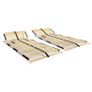 Slatted Bed Bases 2 pcs with 28 Slats 7 Zones 90x200 cm Image 5