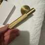 New knurled brass door handle Image 2