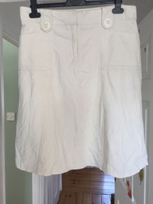 Awear cream cord skirt knee length