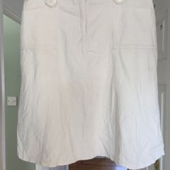 Awear cream cord skirt knee length