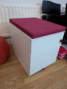 Office Cabinet pedestal with Cushion (Last chance)