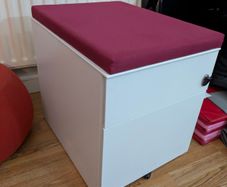Office Cabinet pedestal with Cushion (Last chance)