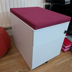 Office Cabinet pedestal with Cushion (Last chance)