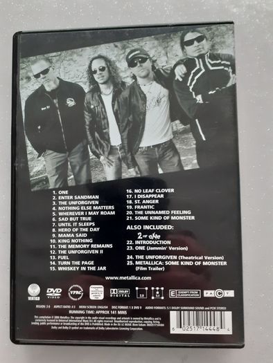 Metallica , U2 , The Doors - dvd