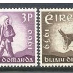 1960 Ireland World Refugee Year Commemorative Stamps Mint Never Hinged (MNH)