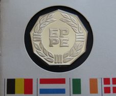 Sterling Silver 1979 European parliament commemorative issue coin medal stamps cover