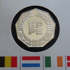 Sterling Silver 1979 European parliament commemorative issue coin medal stamps cover