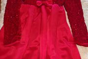 Red sparkly dress age 7-8