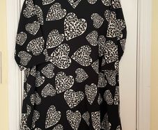 Black Print Tunic Size 16
