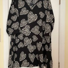 Black Print Tunic Size 16