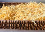 Basket hamper with straw