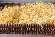 Basket hamper with straw