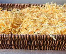 Basket hamper with straw