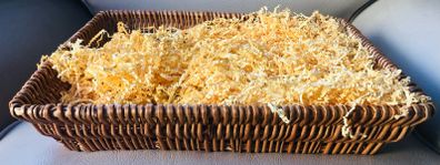 Basket hamper with straw